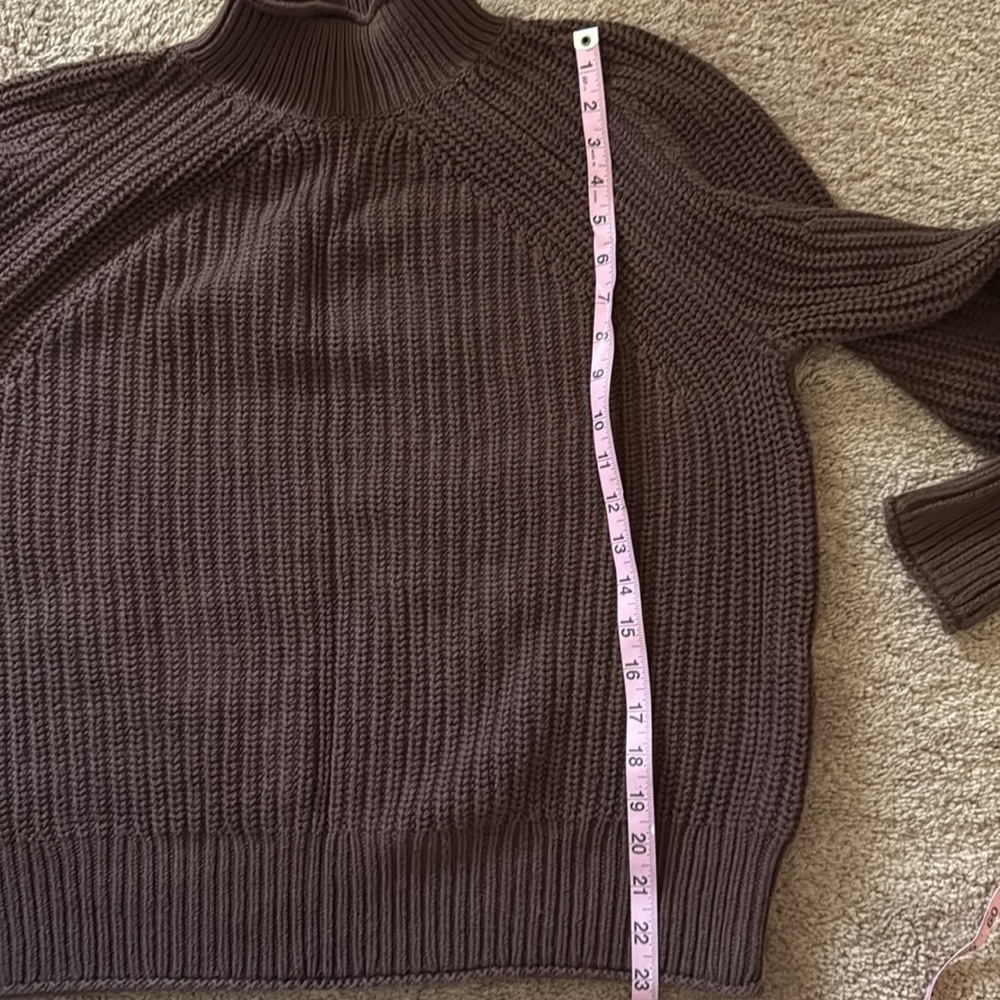 J Crew mockneck chunky rib sweater. - Picture 7 of 8